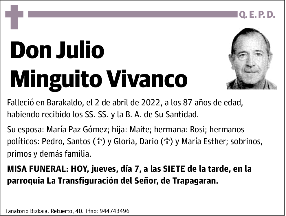 Julio Minguito Vivanco