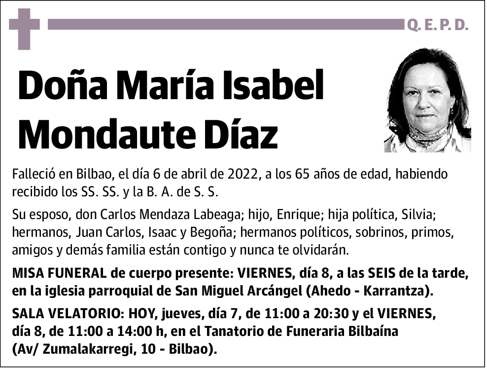 María Isabel Mondaute Díaz