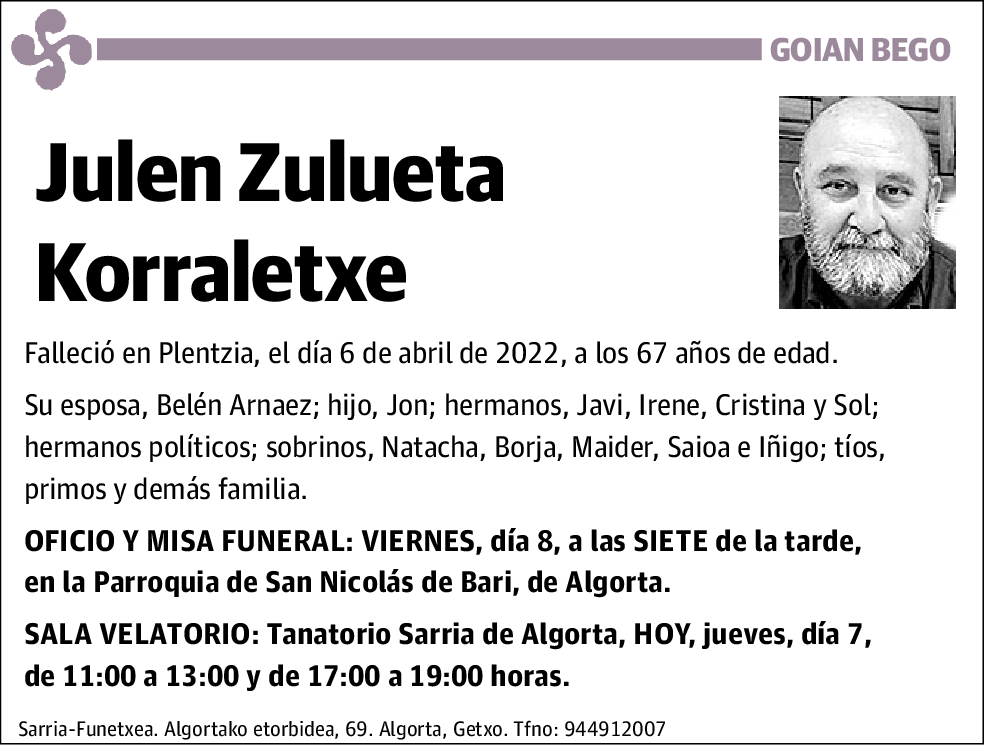 Julen Zulueta Korraletxe