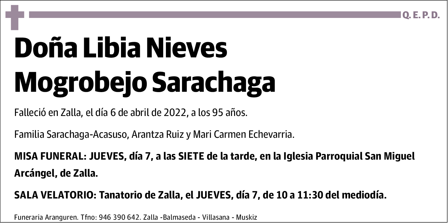 Libia Nieves Mogrobejo Sarachaga