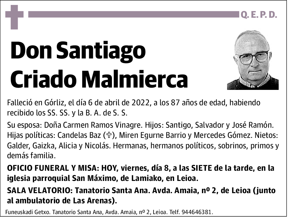 Santiago Criado Malmierca