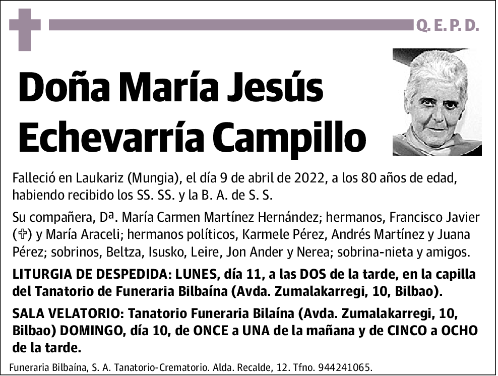 María Jesús Echevarría Campillo