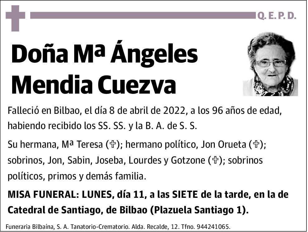 María Ángeles Mendia Cuezva