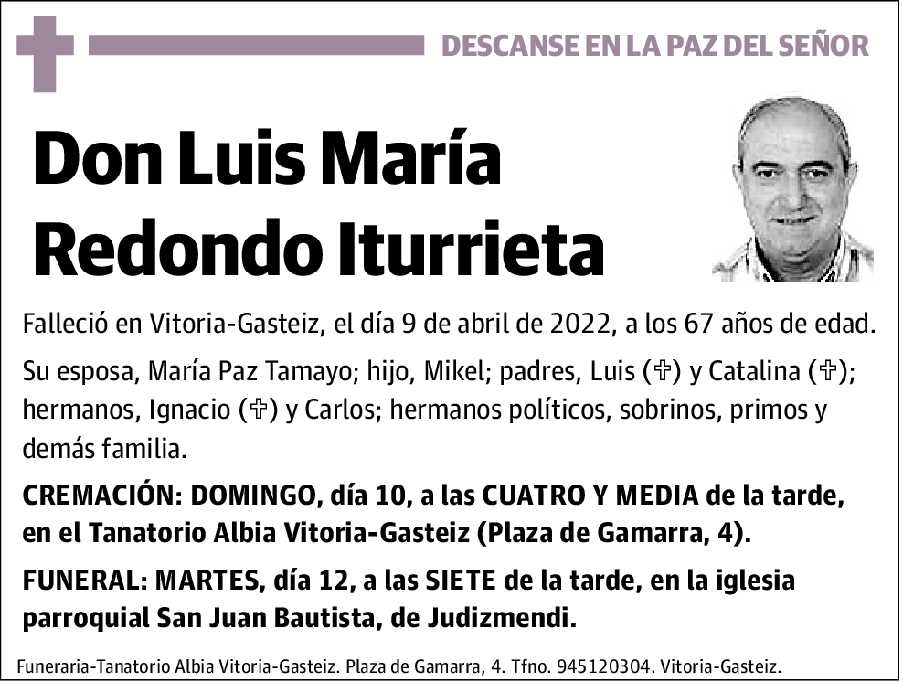 Luis María Redondo Iturrieta