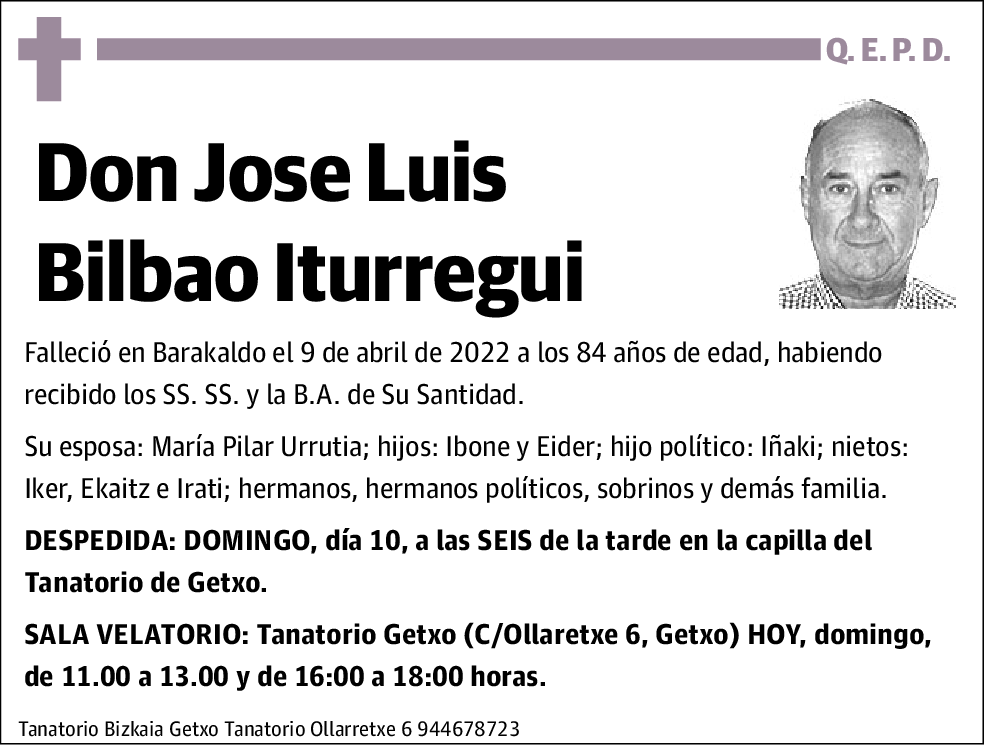 Jose Luis Bilbao Iturregi