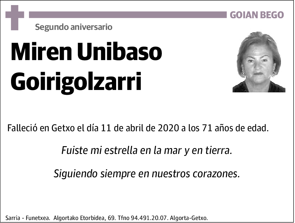 Maria Unibaso Goirigolzarri