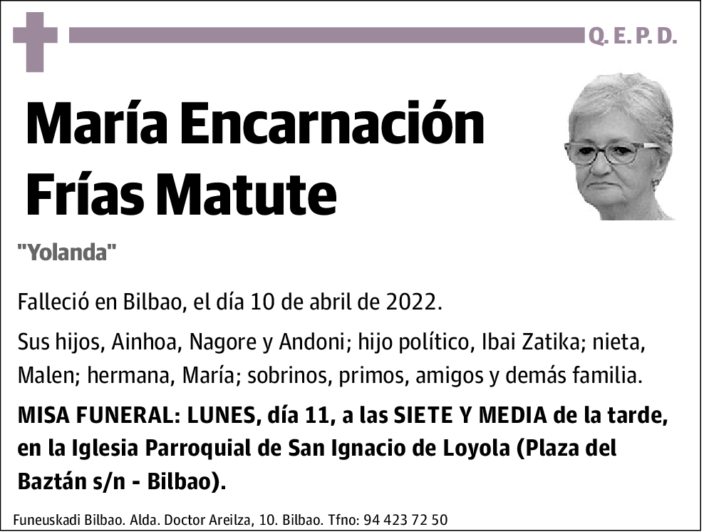 María Encarnación Frías Matute