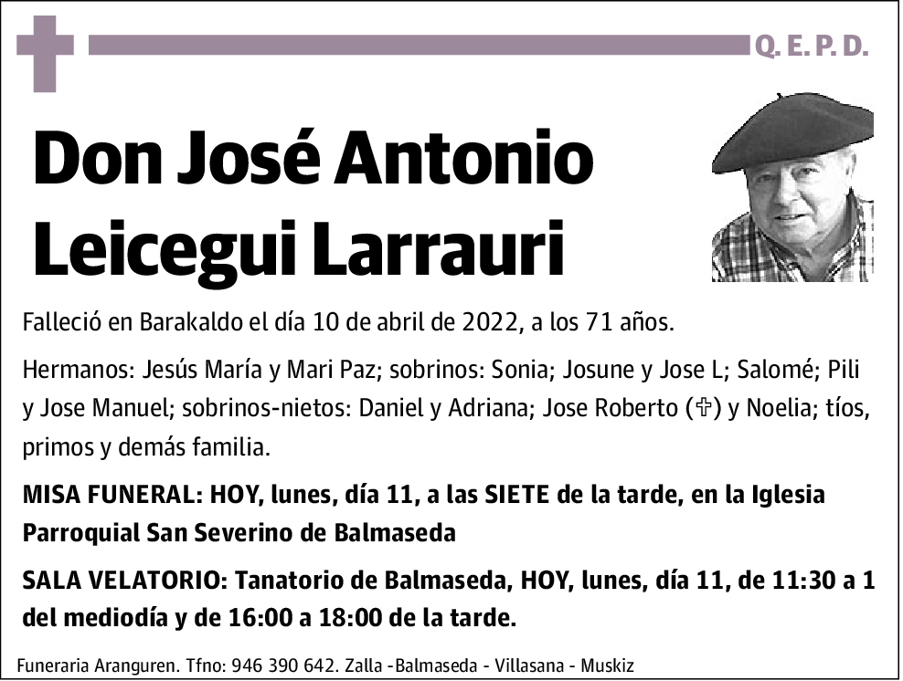 José Antonio Leicegui Larrauri