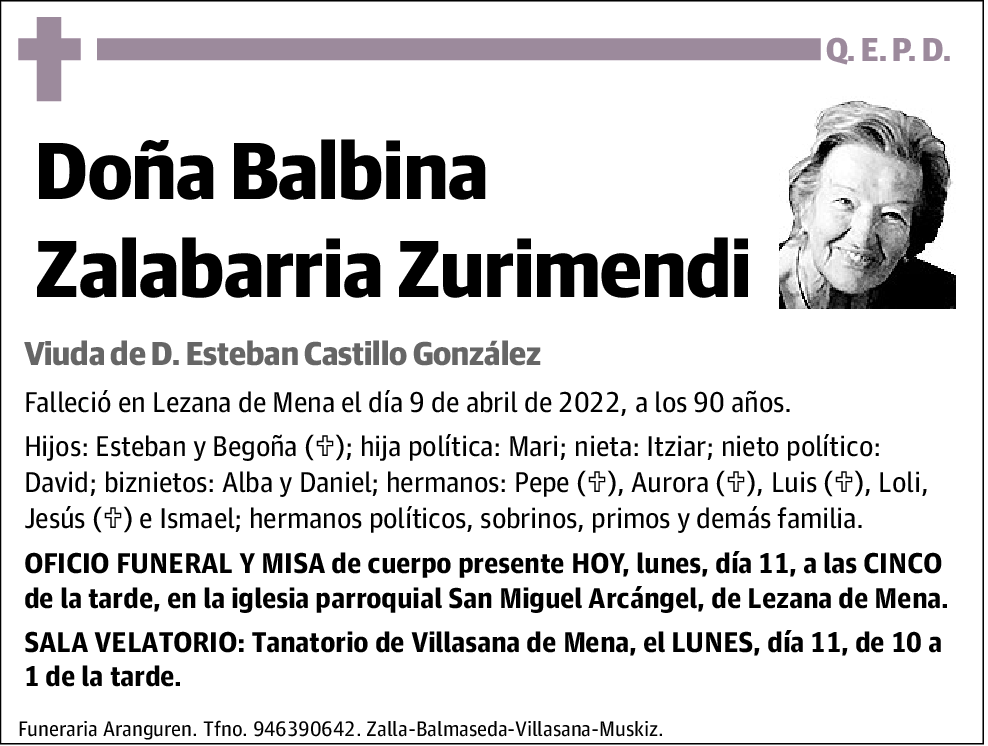 Balbina Zalabarria Zurimendi