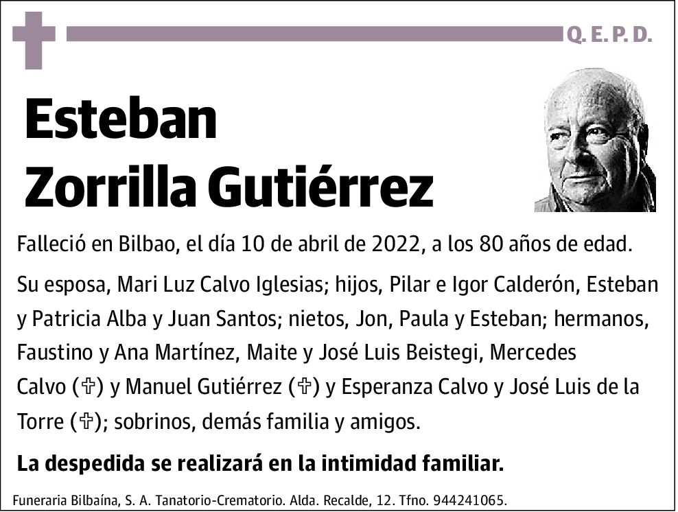 Esteban Zorrilla Gutiérrez