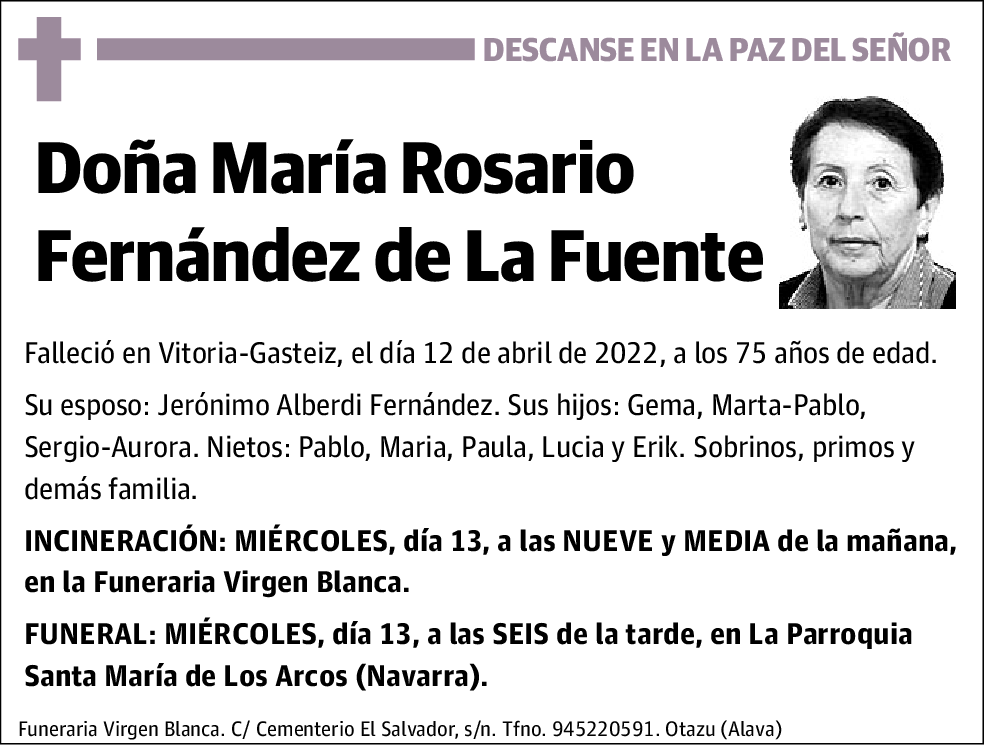 María Rosario Fernández De La Fuente