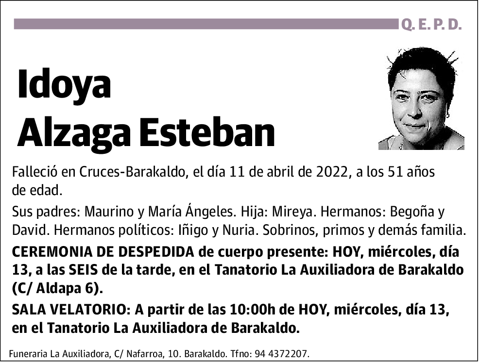 Idoya Alzaga Esteban