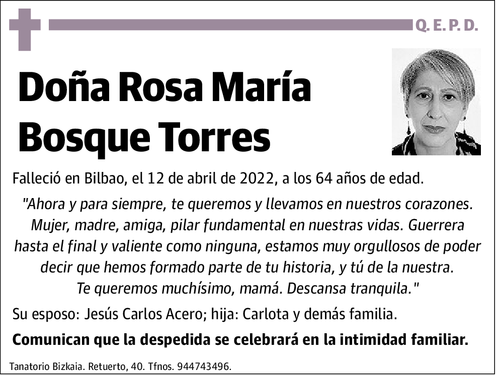 Rosa María Bosque Torres