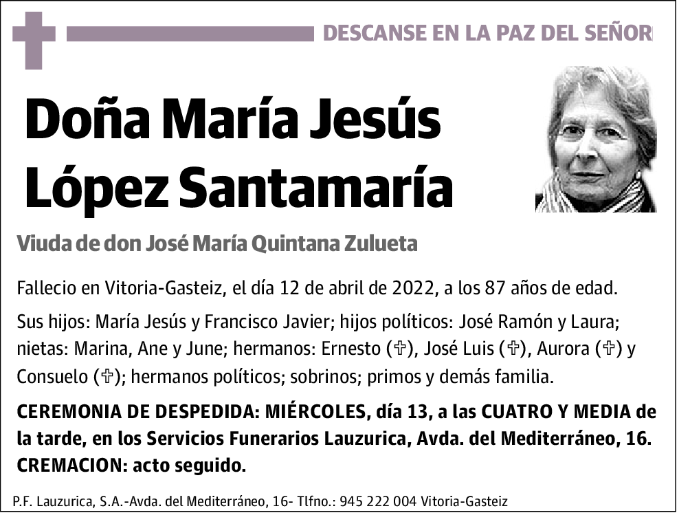 María Jesús López Santamaría