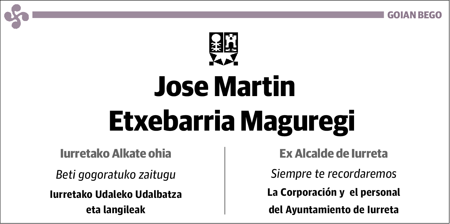 Jose Martin Etxebarria Maguregi