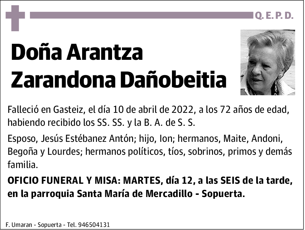 Arantza Zarandona Dañobeitia