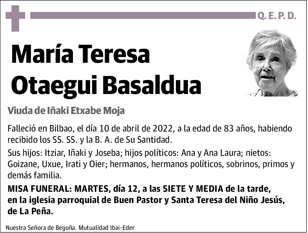 María Teresa Otaegui Basaldua