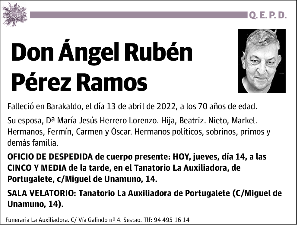 Ángel Rubén Pérez Ramos