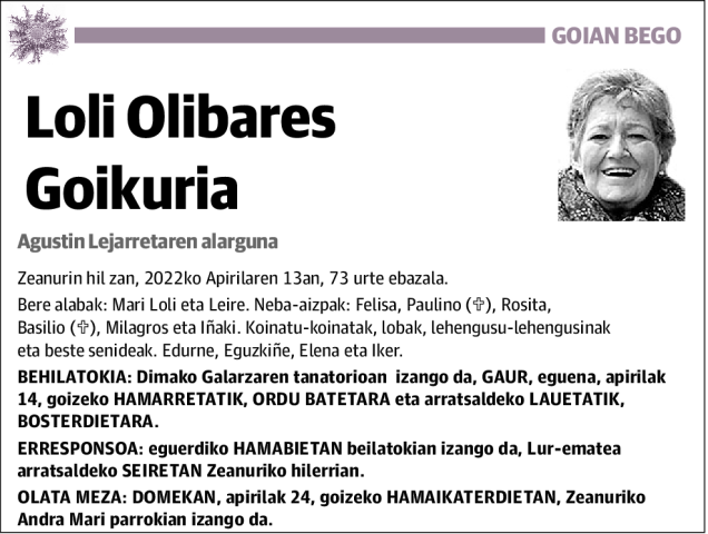 Loli Olibares Goikuria