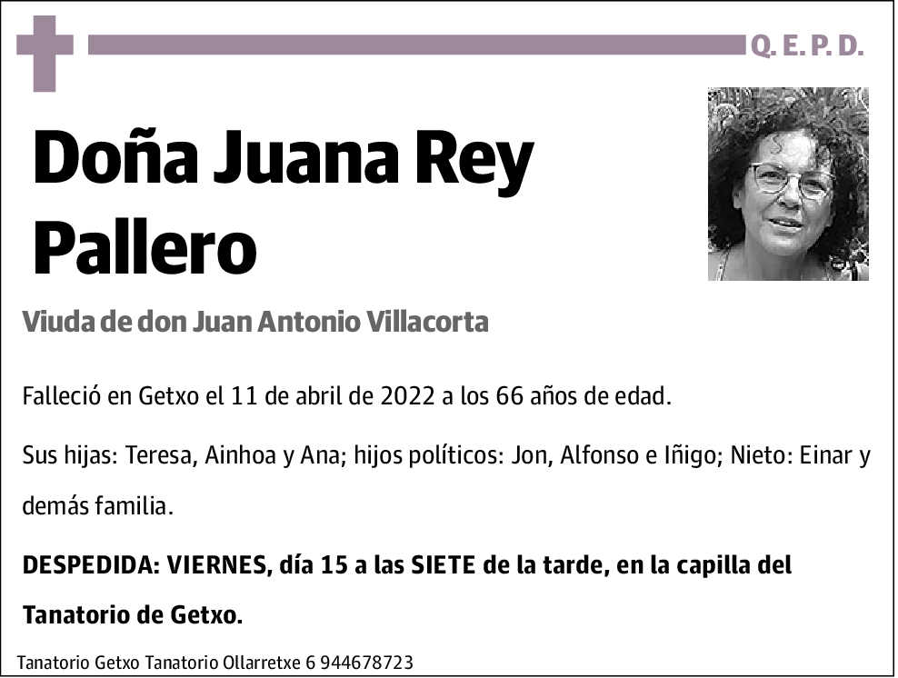 Juana. Rey Pallero