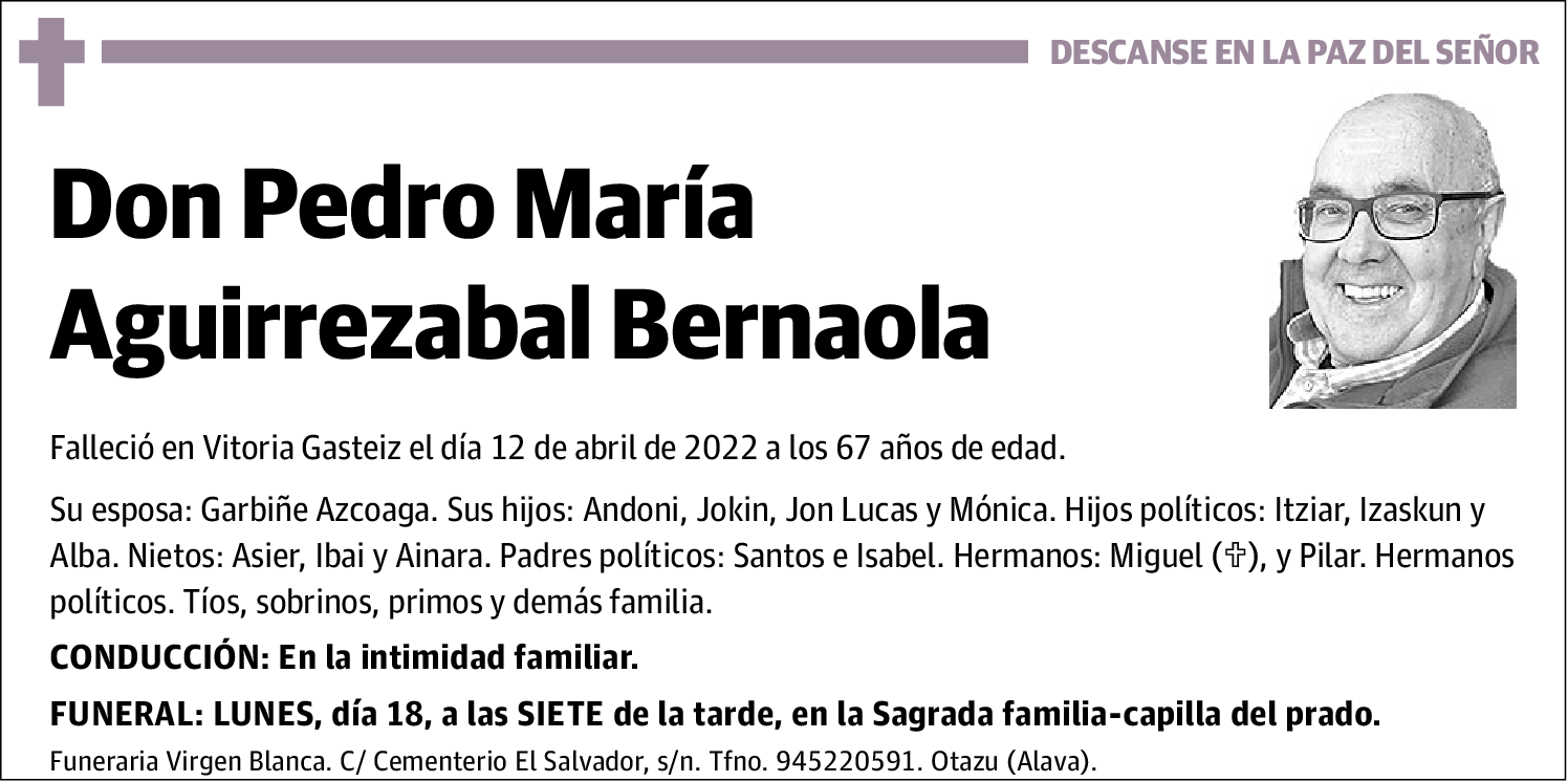 Pedro María Aguirrezabal Bernaola