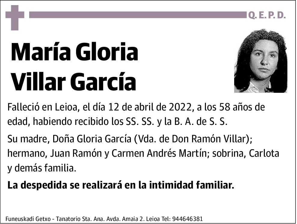 María Gloria Villar García