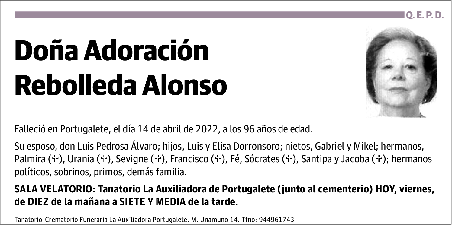 Adoración Rebolleda Alonso