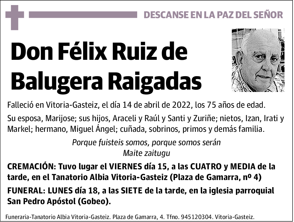 Félix Ruiz de Balugera Raigadas