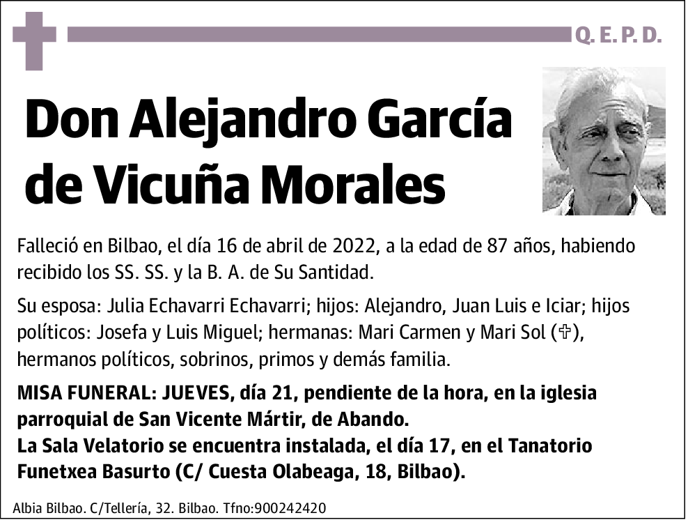 Alejandro García de Vicuña Morales