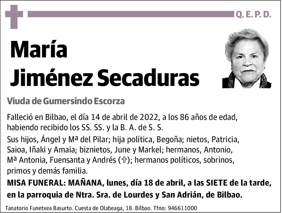 María Jiménez Secaduras