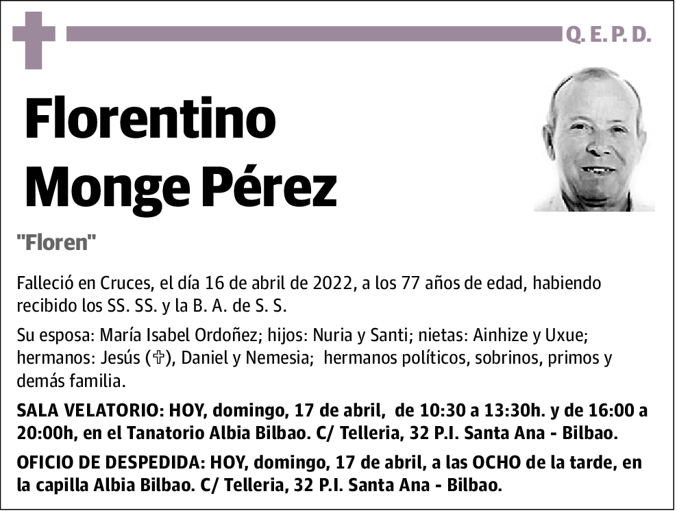 Florentino Monge Pérez