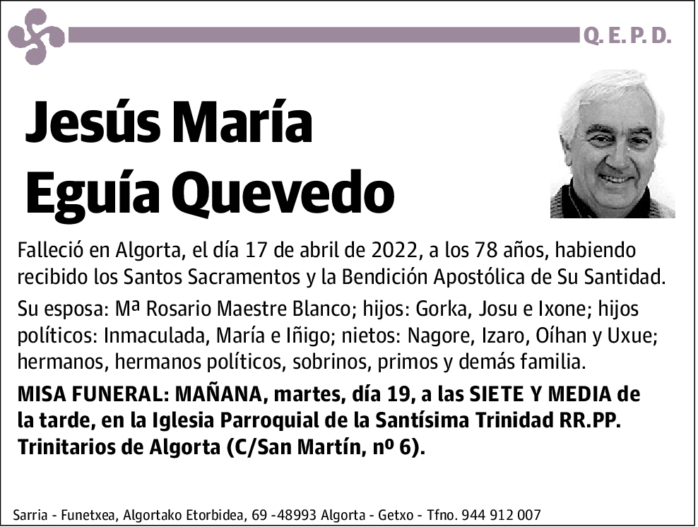 Jesús María Eguía Quevedo