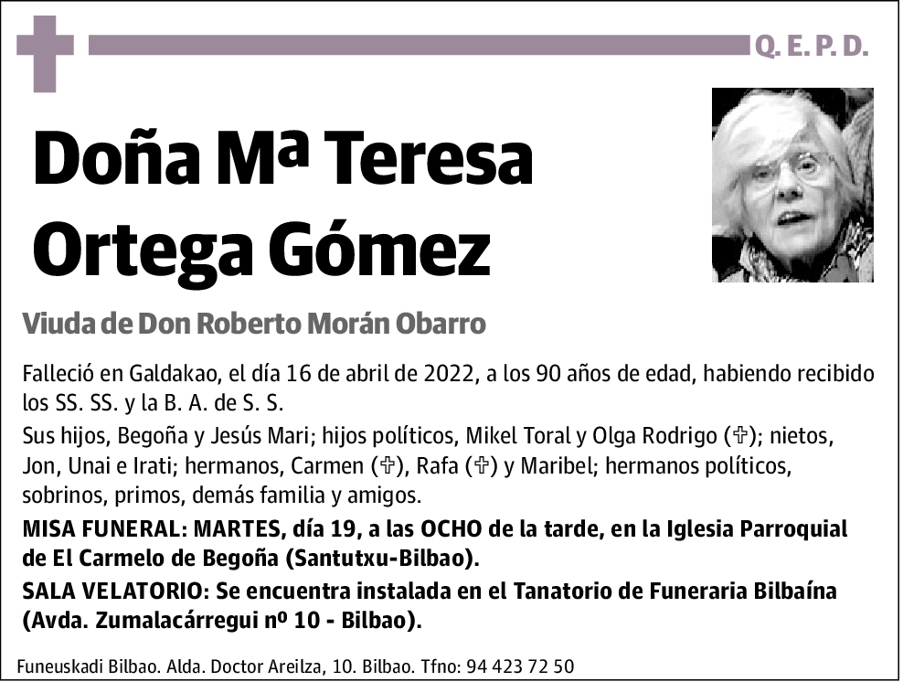 María Teresa Ortega Gómez