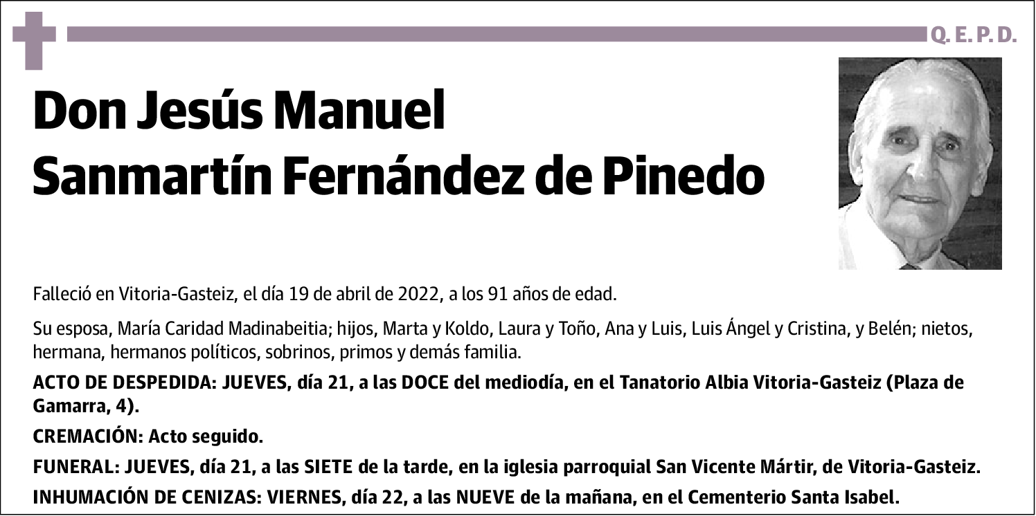 Jesús Manuel Sanmaríin Fernández de Pinedo