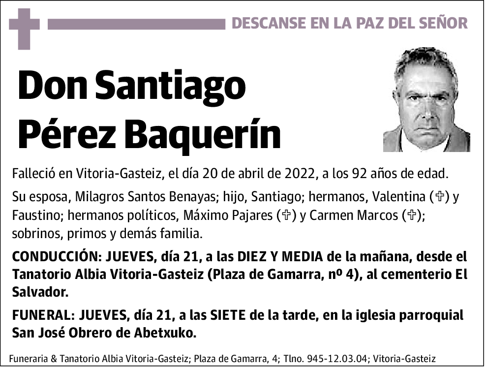 Santiago Pérez Baquerín