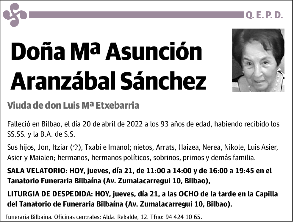 María Asunción Aranzabal Sánchez