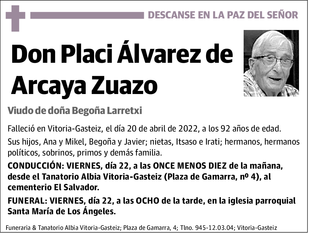 Placi Álvarez de Arcaya Zuazo