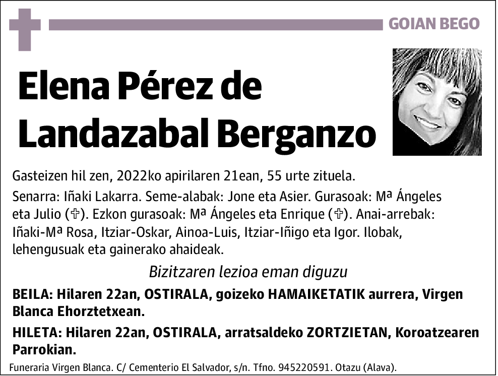 Elena Pérez de Landazabal Berganzo