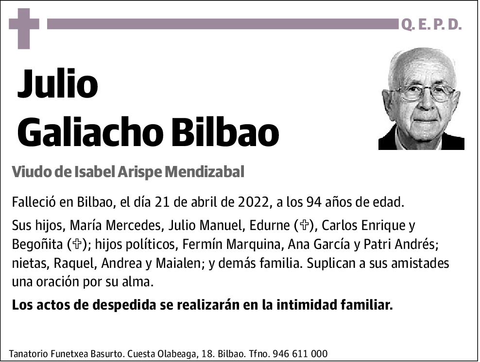 Julio Galiacho Bilbao