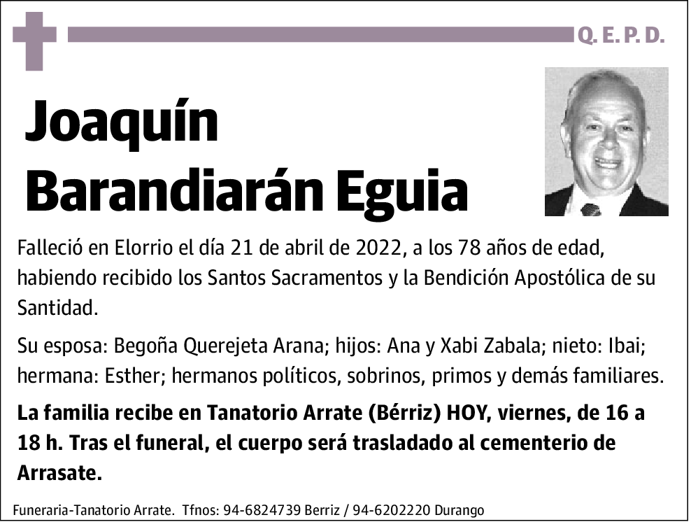 Joaquín Barandiaran Eguia