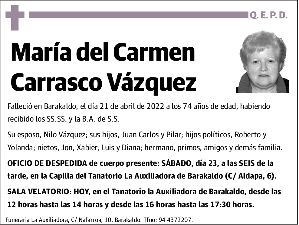 María Carmen Carrasco Vázquez