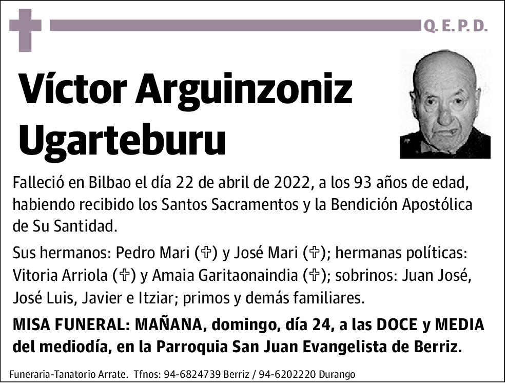 Víctor Arguinzoniz Ugarteburu