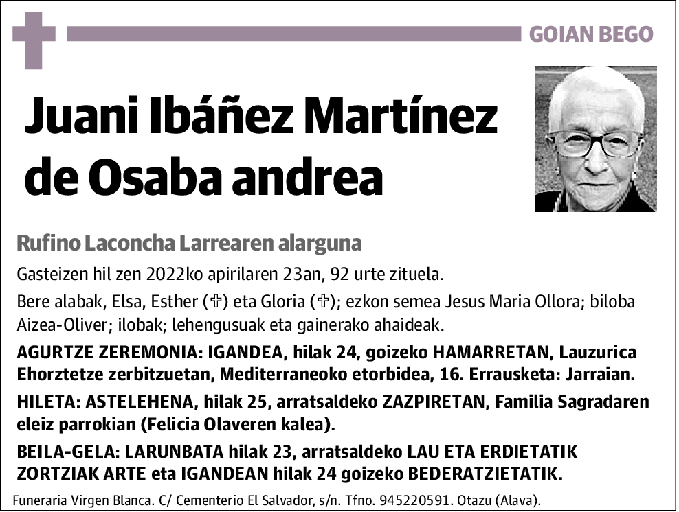 Juani Ibañez Martinez De Osaba