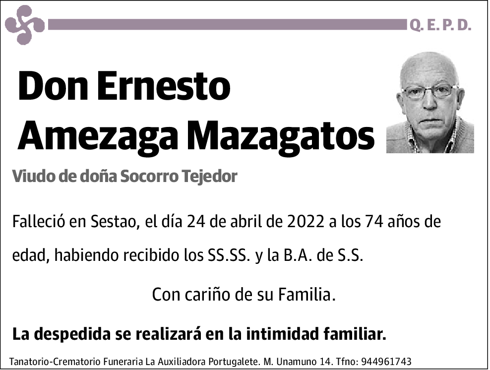 Ernesto Amezaga Mazagatos