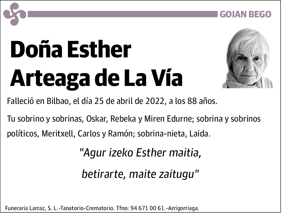 Esther Arteaga de la Vía