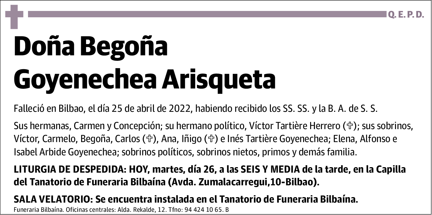 Begoña Goyenechea Arisqueta