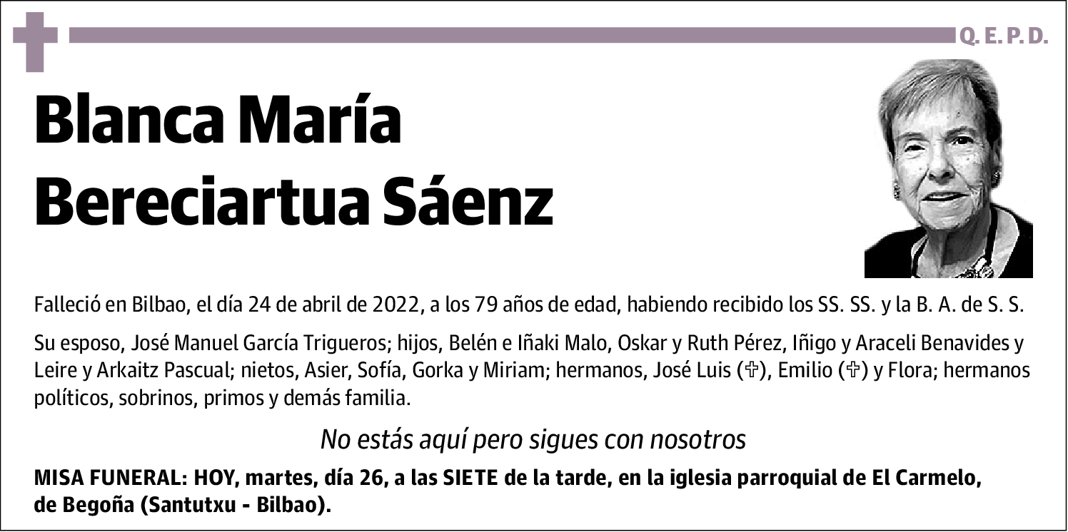 Blanca María Bereciartua Sáenz