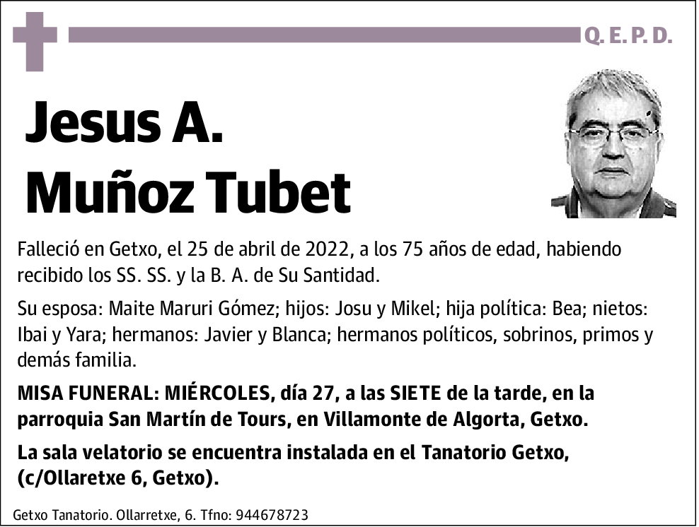 Jesus A. Muñoz Tubet