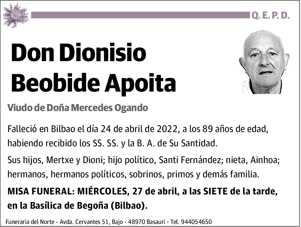 Dionisio Beobide Apoitia