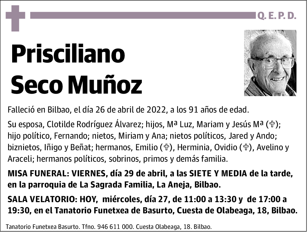 Prisciliano Seco Muñoz